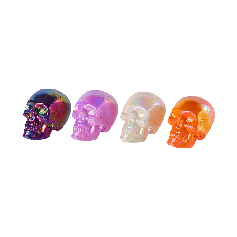 Hot selling Halloween Plastic products glitter skulls